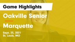 Oakville Senior  vs Marquette  Game Highlights - Sept. 25, 2021