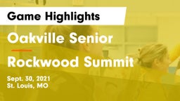 Oakville Senior  vs Rockwood Summit  Game Highlights - Sept. 30, 2021