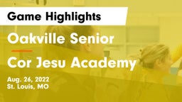Oakville Senior  vs Cor Jesu Academy Game Highlights - Aug. 26, 2022