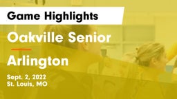 Oakville Senior  vs Arlington  Game Highlights - Sept. 2, 2022