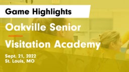 Oakville Senior  vs Visitation Academy Game Highlights - Sept. 21, 2022
