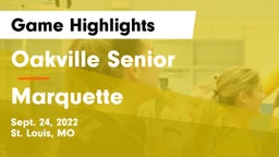 Oakville Senior  vs Marquette  Game Highlights - Sept. 24, 2022