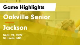 Oakville Senior  vs Jackson  Game Highlights - Sept. 24, 2022
