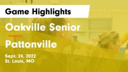 Oakville Senior  vs Pattonville  Game Highlights - Sept. 24, 2022
