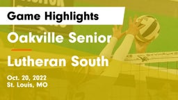 Oakville Senior  vs Lutheran South   Game Highlights - Oct. 20, 2022