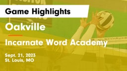 Oakville  vs Incarnate Word Academy Game Highlights - Sept. 21, 2023
