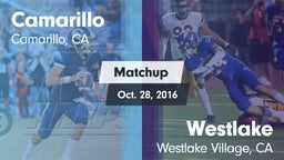 Matchup: Camarillo vs. Westlake  2016