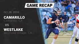 Recap: Camarillo  vs. Westlake  2016