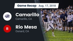 Recap: Camarillo  vs. Rio Mesa  2018