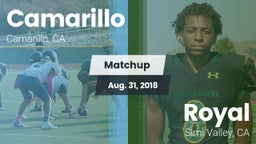 Matchup: Camarillo vs. Royal  2018
