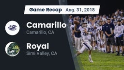 Recap: Camarillo  vs. Royal  2018