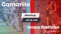 Matchup: Camarillo vs. Grace Brethren  2018