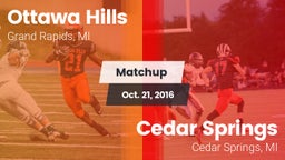 Matchup: Ottawa Hills vs. Cedar Springs  2016