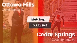 Matchup: Ottawa Hills vs. Cedar Springs  2018