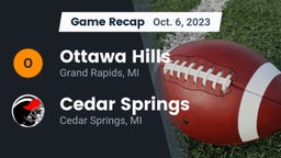 Recap: Ottawa Hills  vs. Cedar Springs  2023