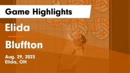 Elida  vs Bluffton  Game Highlights - Aug. 29, 2023