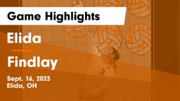 Elida  vs Findlay  Game Highlights - Sept. 16, 2023