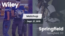 Matchup: Wiley vs. Springfield  2019