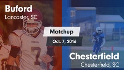 Matchup: Buford vs. Chesterfield  2016