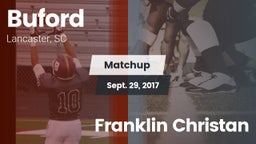 Matchup: Buford vs. Franklin Christan 2017