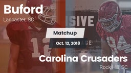 Matchup: Buford vs. Carolina Crusaders 2018