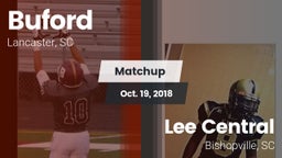 Matchup: Buford vs. Lee Central  2018