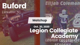 Matchup: Buford vs. Legion Collegiate Academy 2020