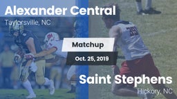 Matchup: Alexander Central vs. Saint Stephens  2019