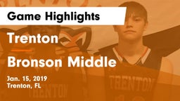 Trenton  vs Bronson Middle  Game Highlights - Jan. 15, 2019