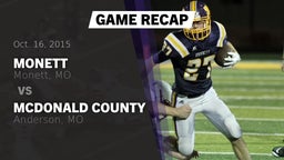 Recap: Monett  vs. McDonald County  2015