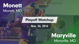 Matchup: Monett  vs. Maryville  2016