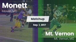 Matchup: Monett  vs. Mt. Vernon  2017