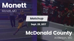 Matchup: Monett  vs. McDonald County  2017