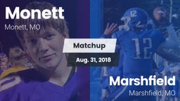 Matchup: Monett  vs. Marshfield  2018