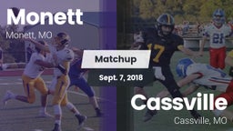 Matchup: Monett  vs. Cassville  2018