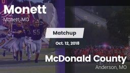 Matchup: Monett  vs. McDonald County  2018