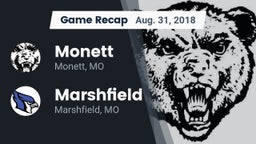Recap: Monett  vs. Marshfield  2018