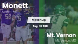 Matchup: Monett  vs. Mt. Vernon  2019