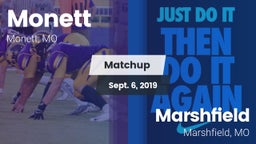 Matchup: Monett  vs. Marshfield  2019