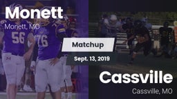 Matchup: Monett  vs. Cassville  2019