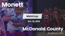Matchup: Monett  vs. McDonald County  2019