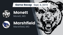 Recap: Monett  vs. Marshfield  2019