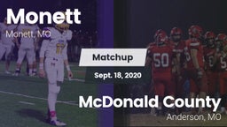 Matchup: Monett  vs. McDonald County  2020