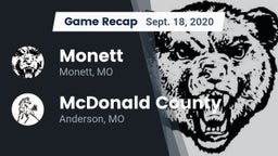 Recap: Monett  vs. McDonald County  2020
