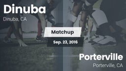 Matchup: Dinuba vs. Porterville  2016