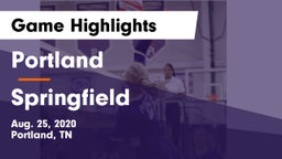 Portland  vs Springfield  Game Highlights - Aug. 25, 2020