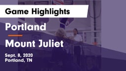 Portland  vs Mount Juliet  Game Highlights - Sept. 8, 2020