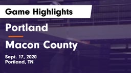 Portland  vs Macon County  Game Highlights - Sept. 17, 2020