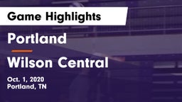 Portland  vs Wilson Central  Game Highlights - Oct. 1, 2020
