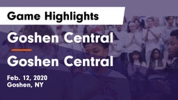 Goshen Central  vs Goshen Central  Game Highlights - Feb. 12, 2020